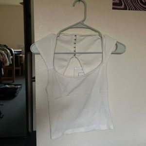 Urban outfitters white tank top square neck